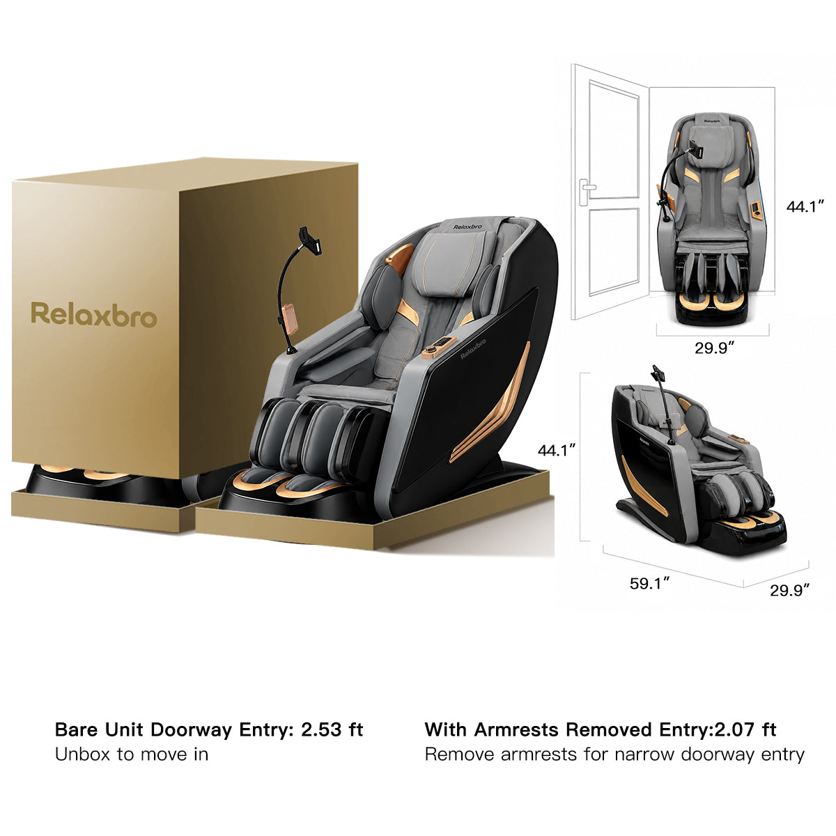 Relaxbro MX650 按摩椅 | 熱敷療法 · 身體掃描