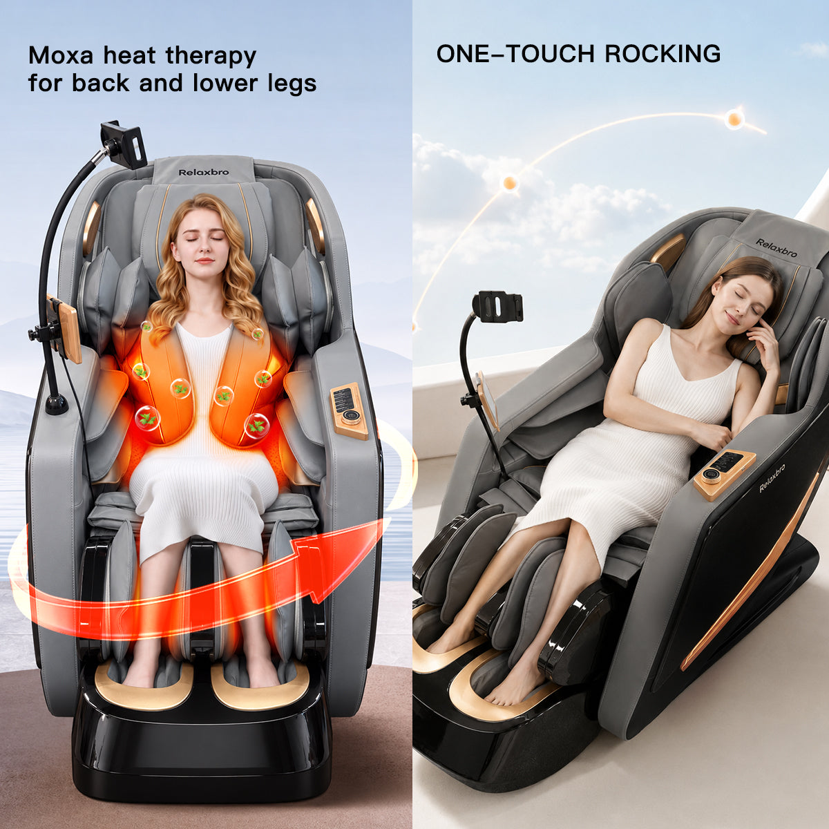 Relaxbro MX650 按摩椅 | 熱敷療法 · 身體掃描