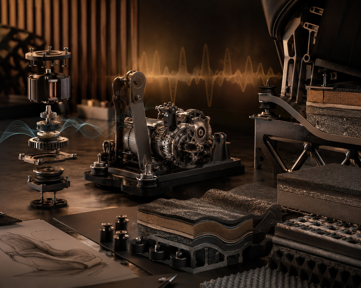 Relaxbro acoustic engineering and internal structural design