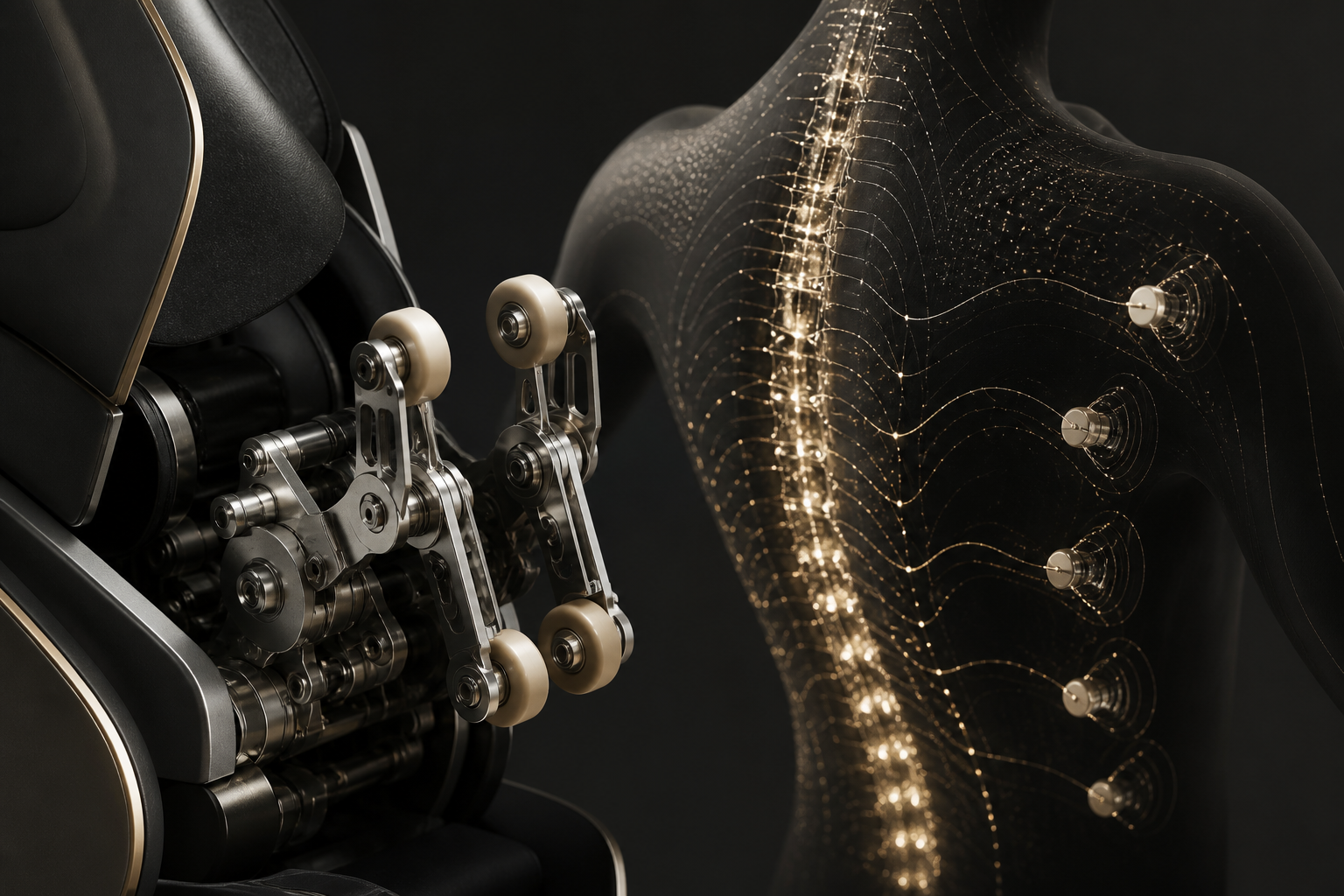 Biomechanical spine mapping and Relaxbro 4D mechanism